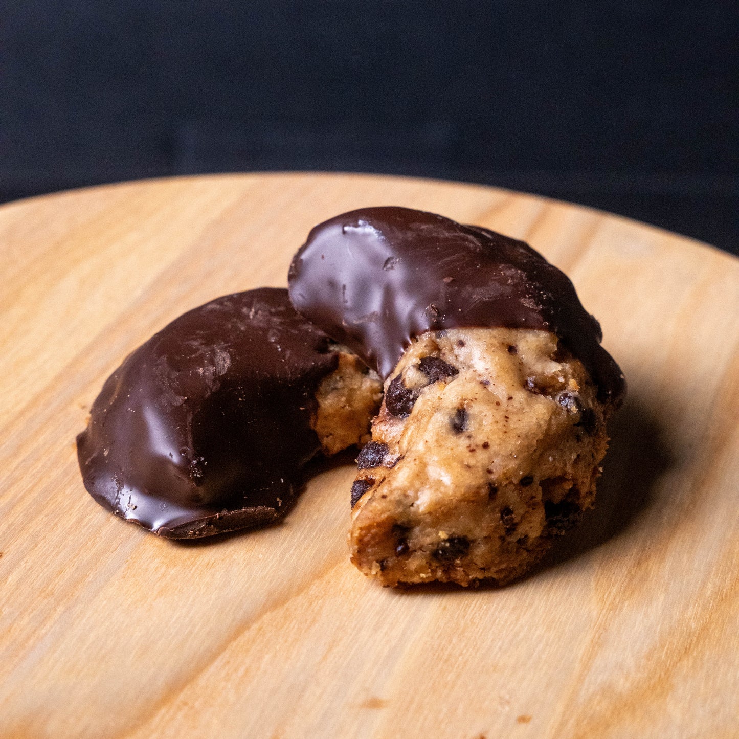 Dipped Moon Cookies