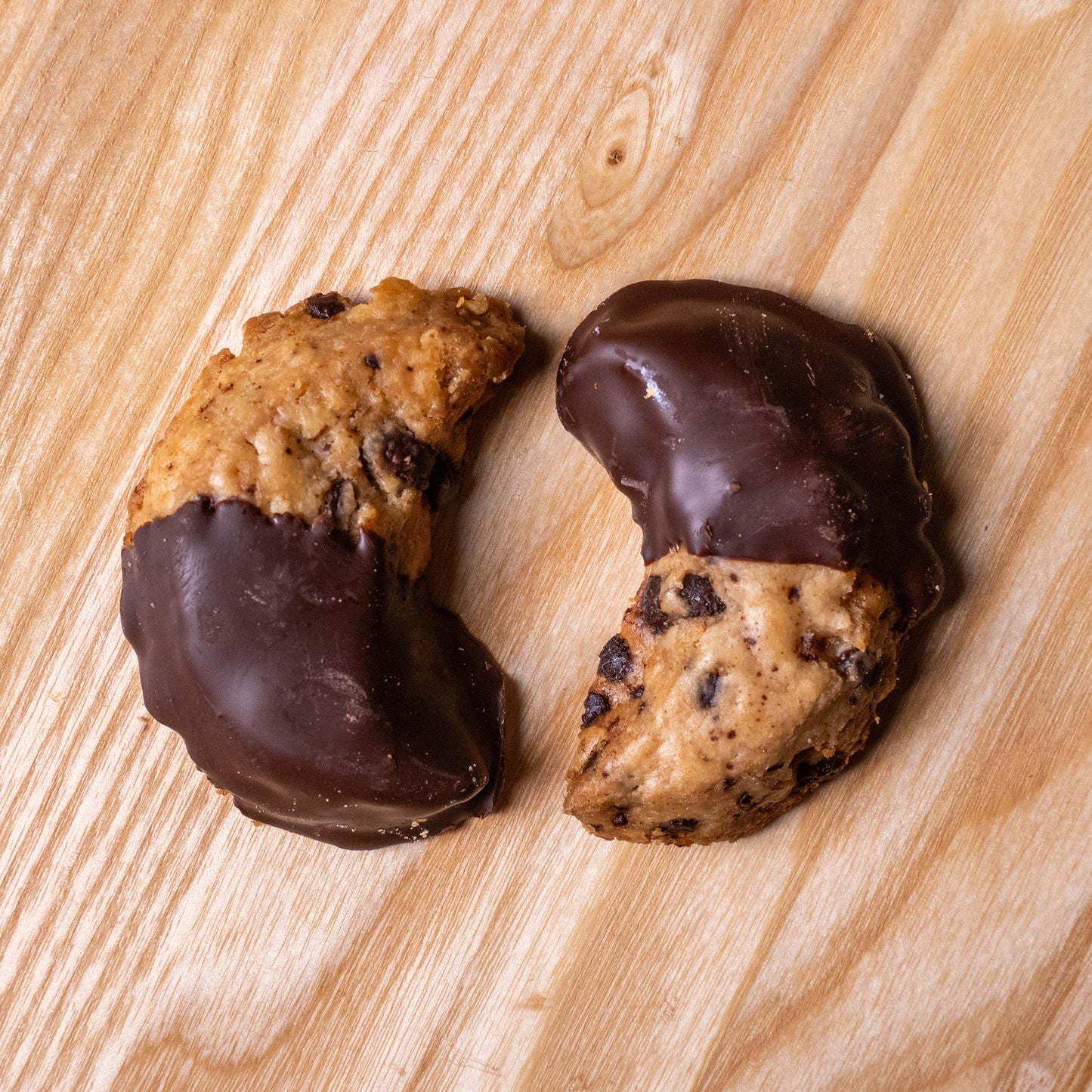 Dipped Moon Cookies